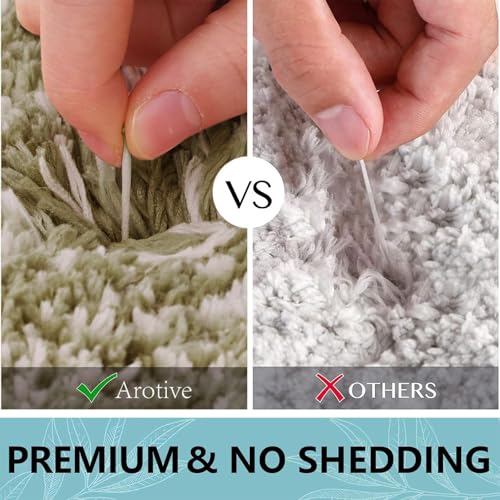 Arotive Microfiber Bathroom Rugs, Shaggy Soft Absorbent Bath Rug, 47x24 - color: Coffee, size: 47" X 24"