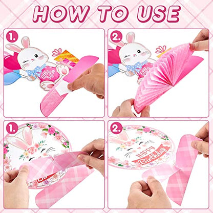 Epakh 10 Pcs Bunny Party Centerpiece Cute Rabbit Table Decorations - style: Bunny