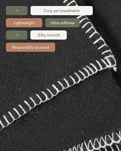 UnHide Knit Alpaca Blanket, Ultra-Soft and Lightweight Throw Blanket - color: Night Owl, size: Alpaca (60" x 80")