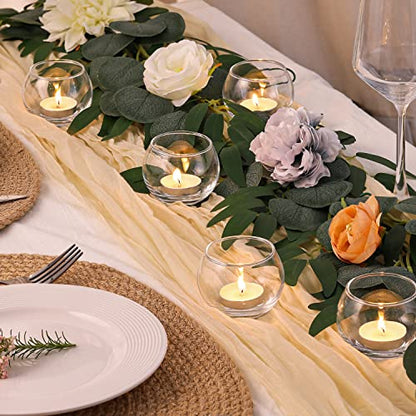 Volens 24PCS Clear Votive Candle Holders for Table Centerpieces - color: Clear, size: 24 PACK
