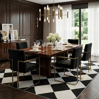 GarveeHome Black and White Area Rugs 8x10 Living Room Checkered Washable - color: Black/White, size: 8' x 10' (Rectangular)
