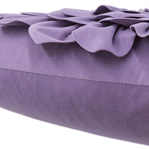 OiseauVoler 3D Flower Throw Pillow Covers 18 x 18 Inch Purple - color: Purple