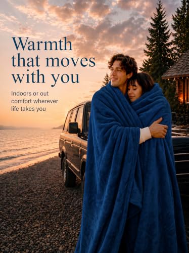 Utopia Bedding Fleece Blanket Throw XL Size Navy 300GSM Luxury Anti-Static Fuzzy Soft Microfiber Blanket for Couch, Sofa and Bed (70x50 Inch) - color: Navy, size: Throw XL (50x70 Inch)