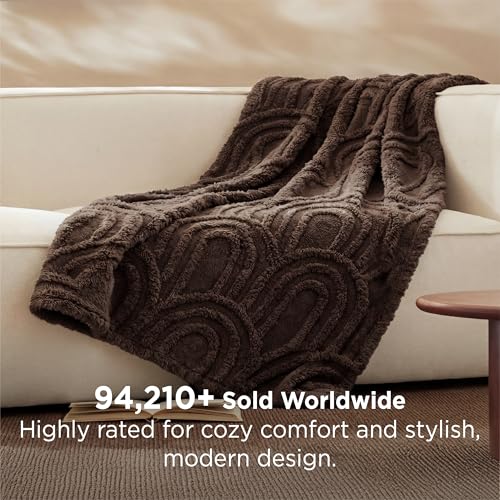 Bedsure GentleSoft Twin Blanket for Bed - Cozy Soft Blankets for Women, Cute Small Fleece Throws for Girls, Graduation Decorations Gift for Her Him School Dorm, Dark Brown, 60x80 Inches - color: Dark Brown, size: Twin (60" x 80")