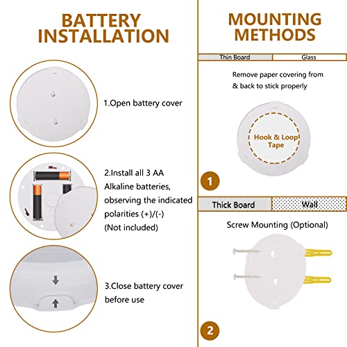 Battery Operated Spotlights, Cordless Picture Light - color: White Gold
