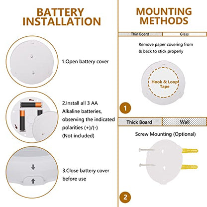 Battery Operated Spotlights, Cordless Picture Light - color: White Gold