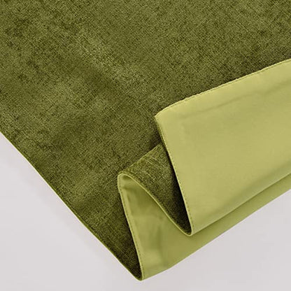 AMBERIS Bed Runner Green, Chenille Soft No Fading Modern Bed Scarf (Pillowcases Sold Separately) - color: Green, size: 5'11" x 1'8" (for 1.2m Bed)