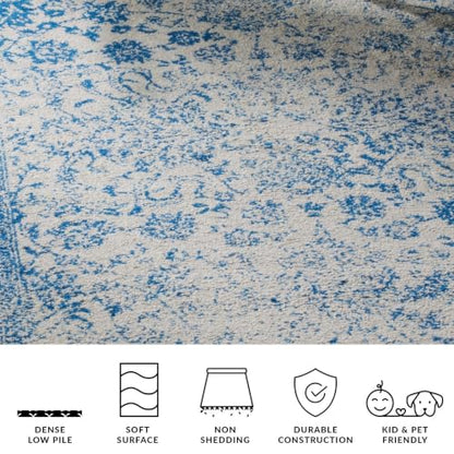 SAFAVIEH Adirondack Accent Rug 2x3, Grey & Blue ADR109A - color: Grey/Blue, size: 2' x 3' (Rectangular)