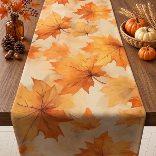 Thanksgiving Decorations - Fall Leaves Table Runner - color: Fall Leaves