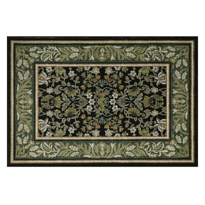 GarveeHome Christmas Rugs 2x3 Non Slip Washable Entryway Rug, Green Black - color: Green Black, size: 2' x 3' (Rectangular)