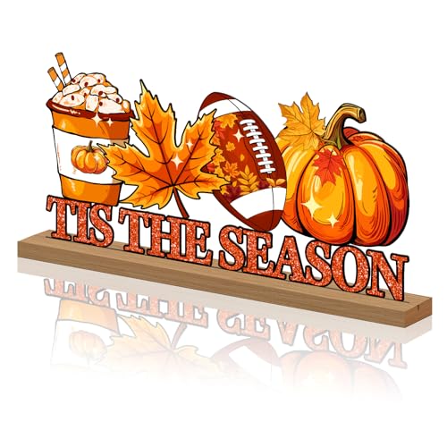 Fall Table Decorations Centerpiece, Metal Table Sign - style: Fall Football