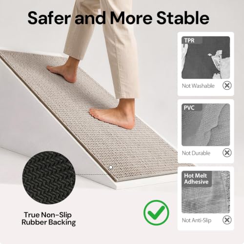 Sunfly 3x5 Washable Area Rug with Non Slip Rubber Backing Beige - color: Beige, size: 3' x 5' (Rectangular)