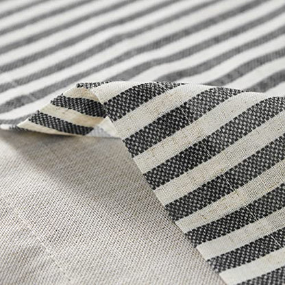 jinchan Stripe Linen Kitchen Valance Curtain, 50x18, 1 Panel, Grey - color: Boxter Striped | Charocoal Grey on Linen, size: 50"W x 18"L (Pack of 1)