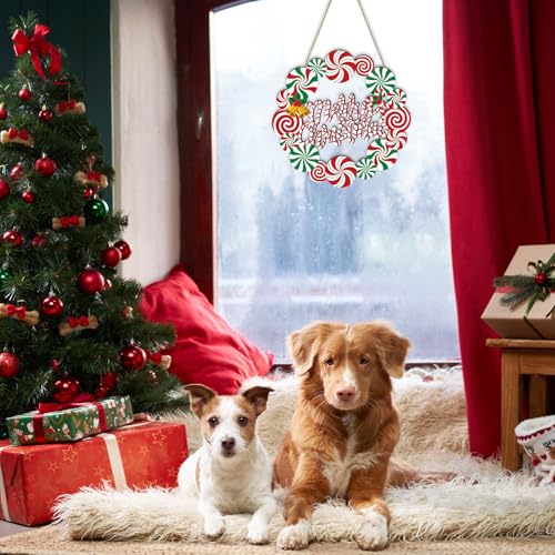 COCHIE Merry Christmas Decorations Xmas Peppermint Candy Cane Welcome Sign - style: XMAS Candy