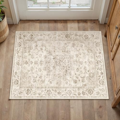 Washable Neutral Beige Kitchen Runner Rug Set of 3 - color: Neutral | Beige, size: 20"x32"+20"x48"+30"x50"