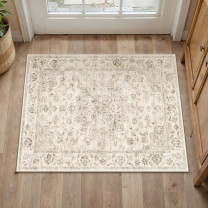 Washable Neutral Beige Kitchen Runner Rug Set of 3 - color: Neutral | Beige, size: 20"x32"+20"x48"+30"x50"