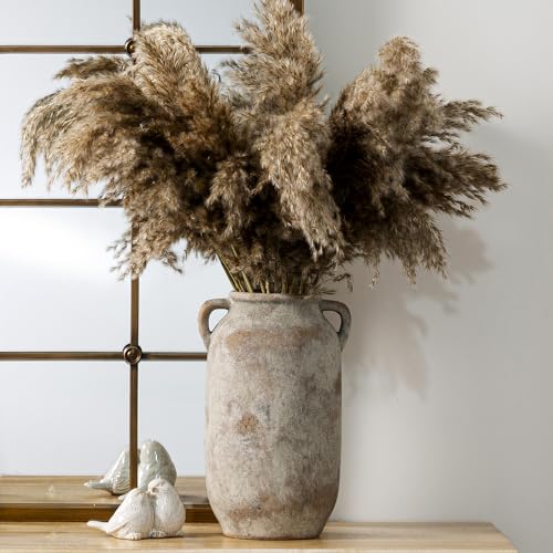 Vanselia Ceramic Flower Vase Home Table Decor Living Room Farmhouse 12 in - color: 12" Retro