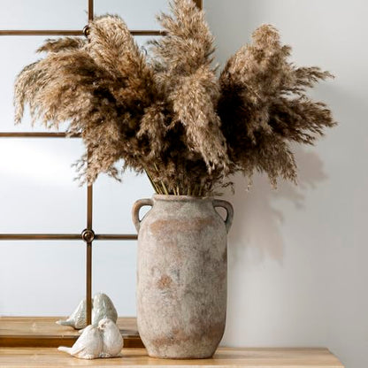 Vanselia Ceramic Flower Vase Home Table Decor Living Room Farmhouse 12 in - color: 12" Retro
