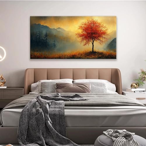 Modern Wall Art For Living Room Painting Modern Gold Landscape 24" X 48" - color: ZXJ9C, size: 48"L x 24"W
