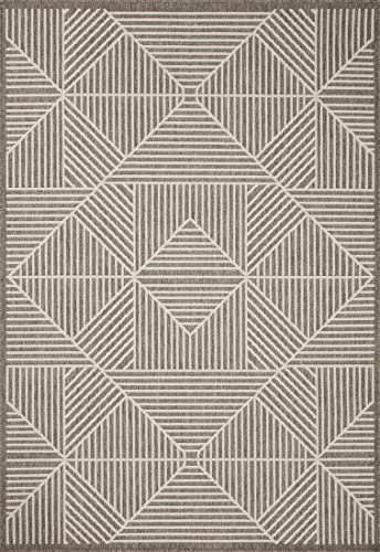 Loloi Rainier Natural/Ivory 5'-3" x 7'-7" Area Rug - color: Natural / Cream, size: 5'3" x 7'7" (Rectangular)