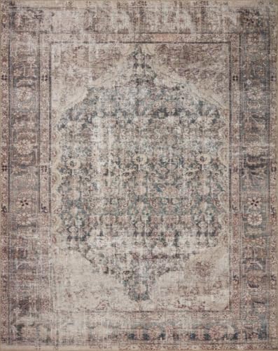 Loloi Amber Lewis Georgie Lagoon/Beige 2'-3" x 3'-9" Accent Rug - color: Lagoon / Beige, size: 2'3" x 3'9" (Rectangular)