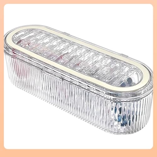 Acrylic Jewelry Storage Box - Portable Clamshell Box + 13 Small Boxes, Transparent Dust-Proof and Moisture-Proof Jewelry Finishing Box, Suitable for Bracelets, Necklaces and Earrings Storage