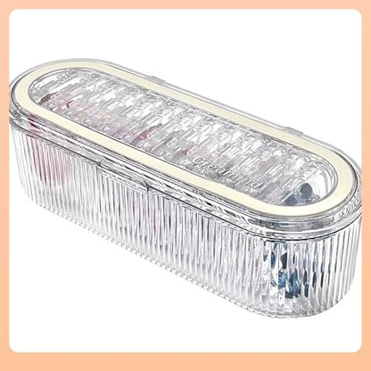Acrylic Jewelry Storage Box - Portable Clamshell Box + 13 Small Boxes, Transparent Dust-Proof and Moisture-Proof Jewelry Finishing Box, Suitable for Bracelets, Necklaces and Earrings Storage