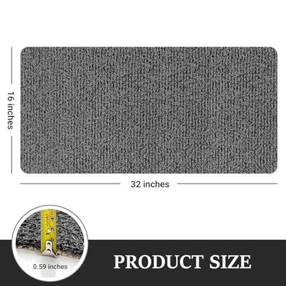 LuxStep Shower Mat Bathtub Mat,Non-Slip Bath Mat with Drain, Quick Drying - color: Black, size: 32" x 16" (Rectangular)