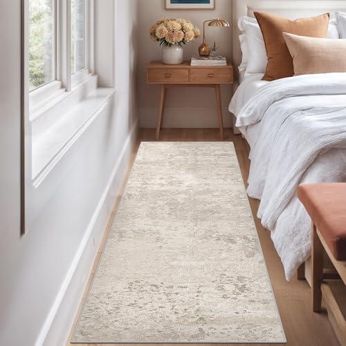 2x5 Runner Rug Non Slip, Washable Rug Runners for Hallways,Beige - color: Abstract-beige, size: 2' x 5' (Runner)