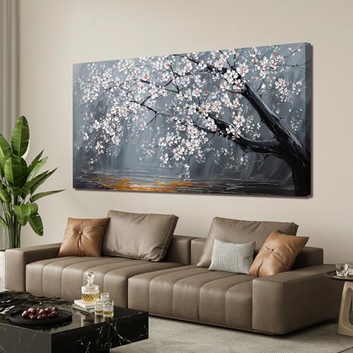 Modern Botanical Wall Art Prints for Bedroom 24"X 48" Floral Wall Art Decor - color: XY-01P, size: 48"L x 24"W