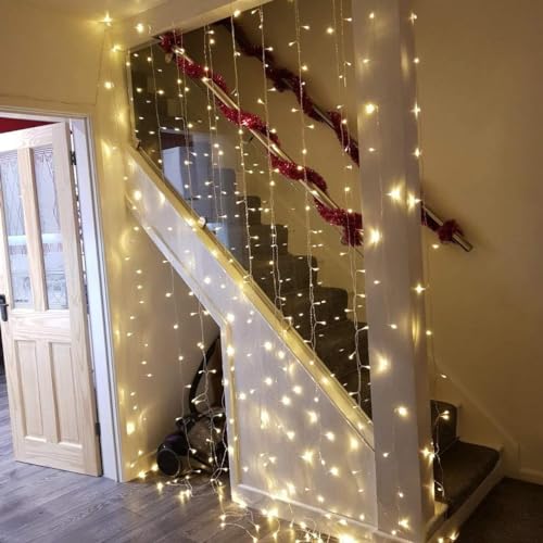 Lepro Lighting Ever Fairy Curtain Lights Battery Operated & USB Plug in