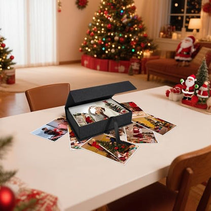 Photo Storage Box 5x7, Keepsake Box - Black - color: Black, size: 5"x7"