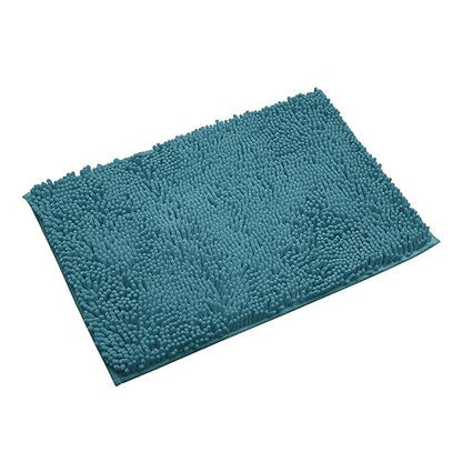 Non-Slip Bath Rug,Extra Soft Microfiber Bedroom Shag Carpet with Anti-Slip Backing,Water/Dust Absorbent Fast Dry Shower Mat,Sound Insulated Stairs Pad,Machine Washable (Turquoise,19 x 31 Inches) - color: Turquoise, size: 19"x31"