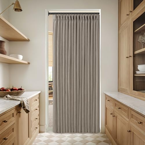 Burlywood Semi Sheer Burlap Pinch Pleated Curtains 72 Inches Long 2 Panels - color: Burlywood Birch, size: 50"W x 72"L (Pack of 2)
