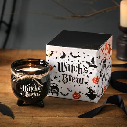 Halloween Candle,Witch Cauldron Candles with Ghost,Halloween Decorations