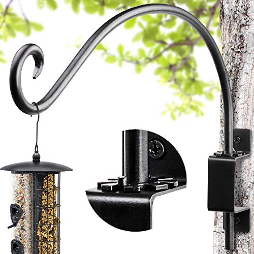 AJART Bird Feeder Hanger Outdoor: 16" Swivel Heavy Duty Wall Mount Bracket - color: A-1PCS, size: 16 Inch