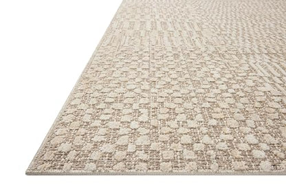 Loloi Amber Lewis Bexley Natural/Birch 2'-7" x 4' Accent Rug - color: Natural / Birch, size: 2'7" x 4' (Rectangular)