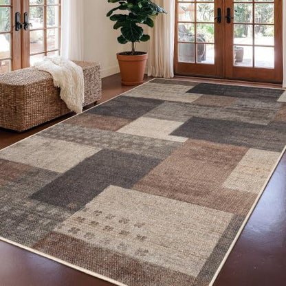 Modern Geometric Easy Jute Area Rugs 9x12 Living Room, Large Outdoor Carpet - color: Beige, size: 9x12ft