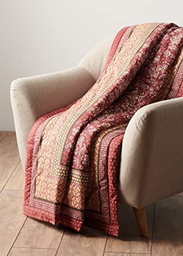 Maison d' Hermine Throw Blanket for Couch Lightweight Soft (50''X60'') - color: 005 - Surya - Barn Red, size: 50"x60"
