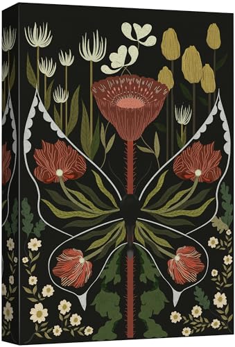 SIGNFORD Canvas Print Wall Art Vintage Bouquet Nature Wilderness Illustrations Floral Botanical Print Modern Art Decorative Multicolor Rustic Cozy for Bedroom - 12"x18" - color: Ab04-2312-lex37, size: 12" x 18"