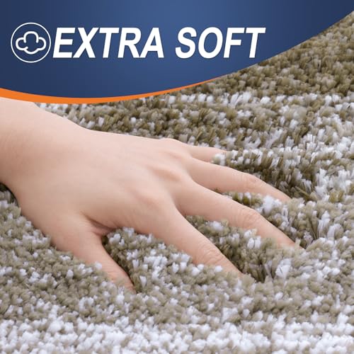 OLANLY Small Bathroom Rugs 24x16, Extra Soft Absorbent Microfiber Bath Rugs - color: Coffee, size: 24" X 16"