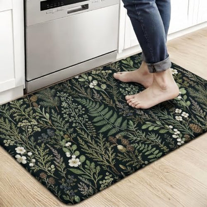 Natural Plant Kitchen Comfort Mat 36x20in Anti-Fatigue Kitchen Mats - color: Natural Plant