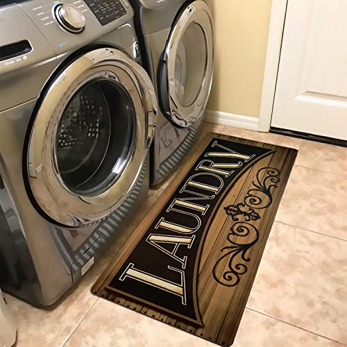 UKELER Non Slip Laundry Room Rug and Mats Durable and Waterproof Laundry Room Runner Rug Floor Mat, 48''×20'' - color: C, size: 48×20 in