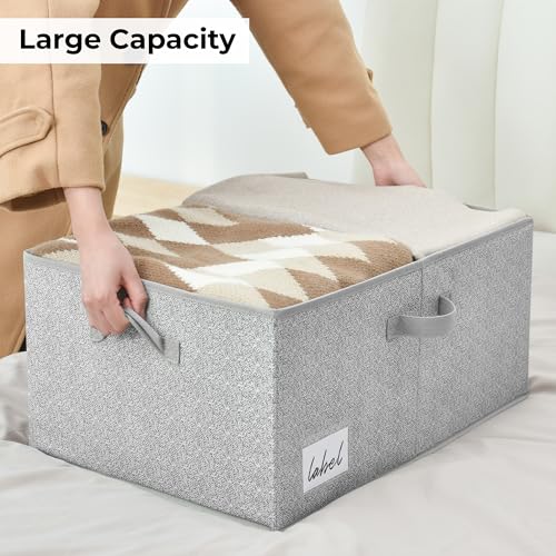 GRANNY SAYS Extra Large Storage Bins with Lids, Closet Bins, Gray - color: Gray, size: Extra Large - 2 Pack
