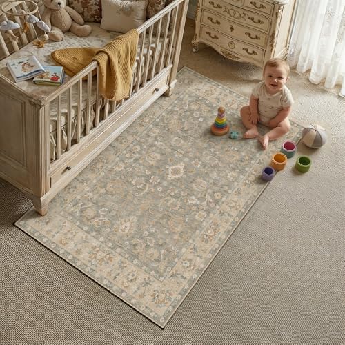 HUGEAR 3x5 Brown Neutral Small Area Rug - color: Brown, size: 3' x 5' (Rectangular)