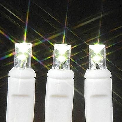 Novelty Lights 35 LED Christmas Mini Light Set, Warm White, White Wire - color: Warm White
