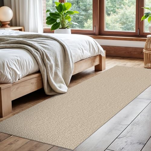 EARTHALL Washable Runner Rug, Non Slip Kitchen Runner, 2x7 Ft, Sand/Beige - color: Sand/Beige, size: 2' x 7' (Rectangular)