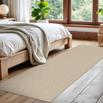 EARTHALL Washable Runner Rug, Non Slip Kitchen Runner, 2x7 Ft, Sand/Beige - color: Sand/Beige, size: 2' x 7' (Rectangular)