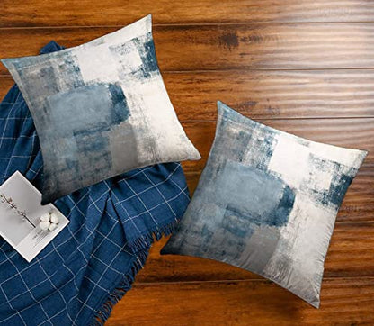 Throw Pillow Covers for Couch, 26x26 Inch, Set of 2, Grey Blue - color: Grey Blue, size: 26" x 26" (Pack of 2)