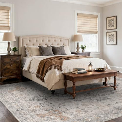 BESBLEE 9x12 Area Rug for Living Room,Washable Non Slip, Light Taupe Brown - color: Light Taupe Brown, size: 9' x 12' (Rectangular)